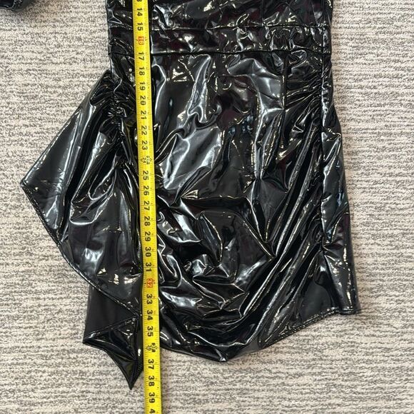 NWT RHODE PIA Mini Dress Patent Black Size 8 - Picture 12 of 16